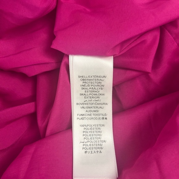 Aidan by Aidan Mattox Cutout Halter Pleated Gown in Pink Flame - Picture 9 of 9